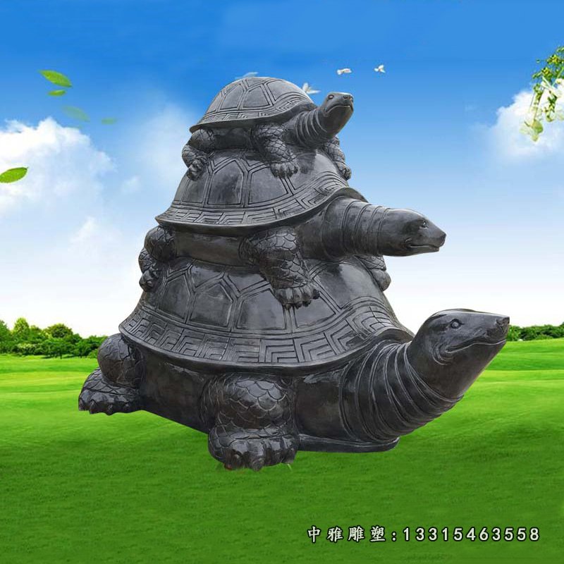 大理石海龟 石雕海滩景观 (1)