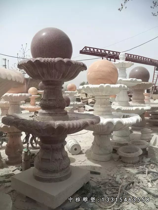 风水球石雕,风水球喷泉雕塑