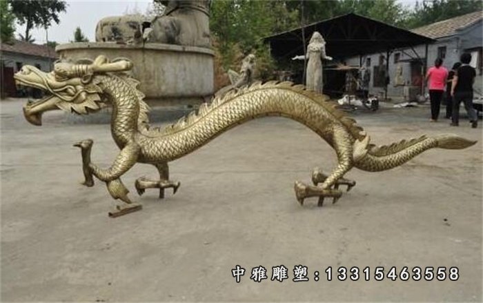 龙铜雕,公园景观雕塑