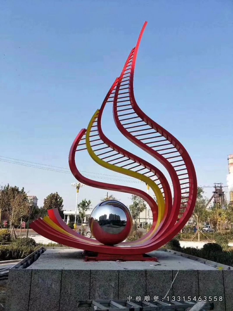 不锈钢景观标志雕塑