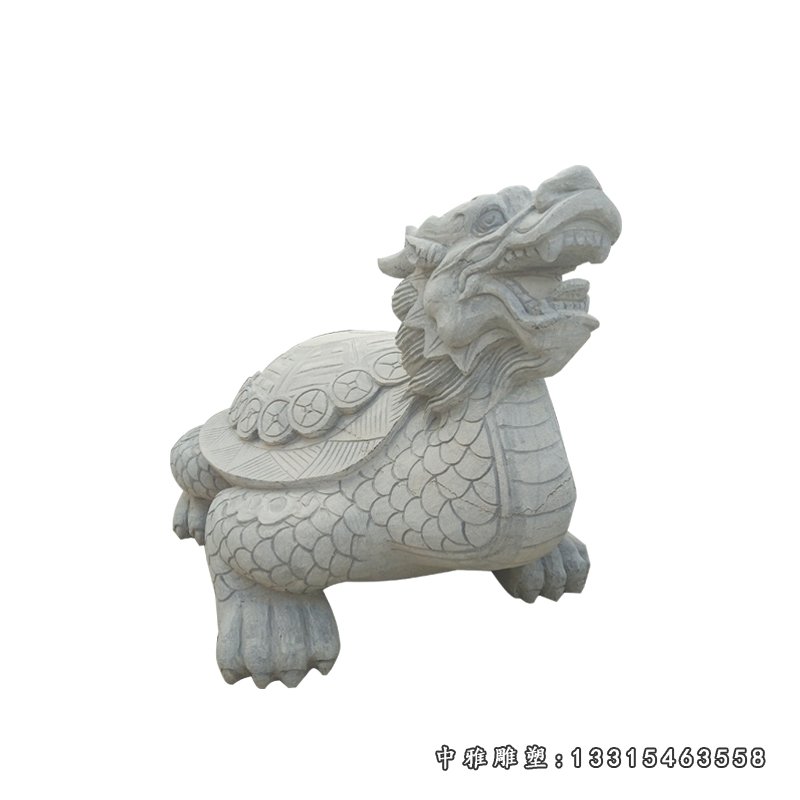 大理石龙龟 石雕动物雕塑 (2)