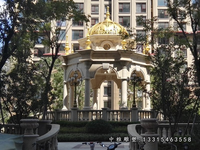 大理石别墅欧式凉亭
