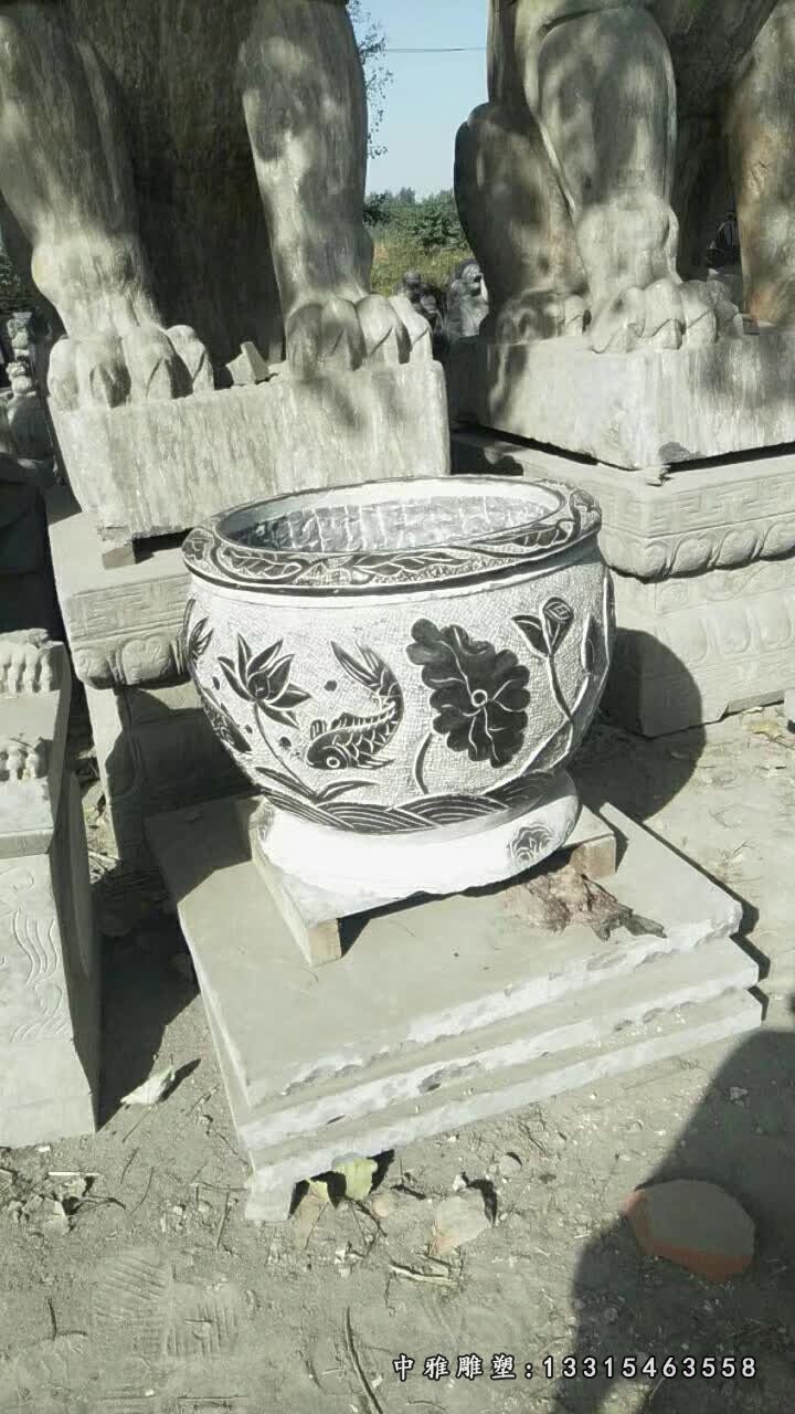 大理石鲤鱼景观鱼缸