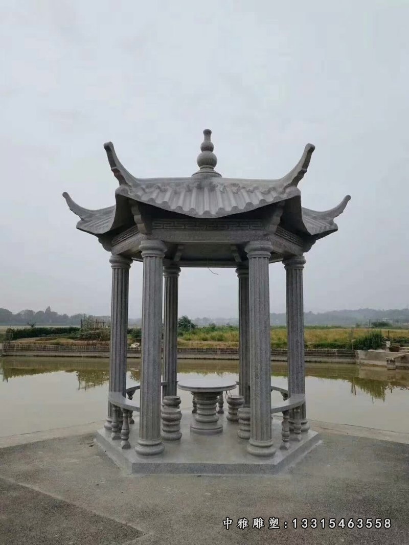 大理石凉亭雕塑 (2)