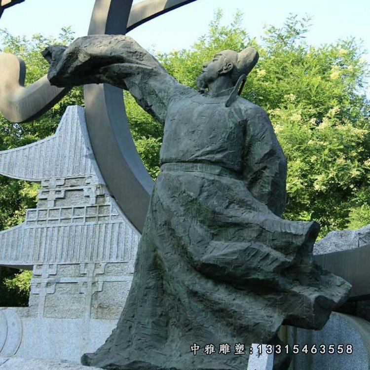 唐代李白石雕