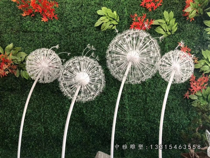 不锈钢蒲公英雕塑 (3)