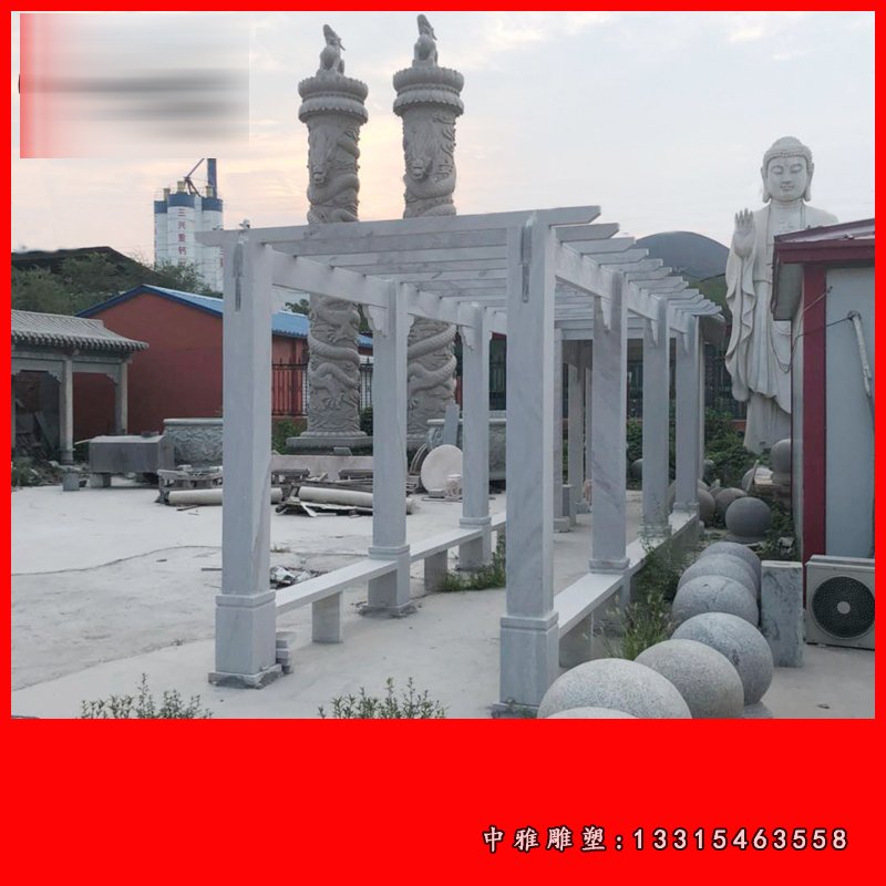 大理石走廊 石雕小区景观雕塑