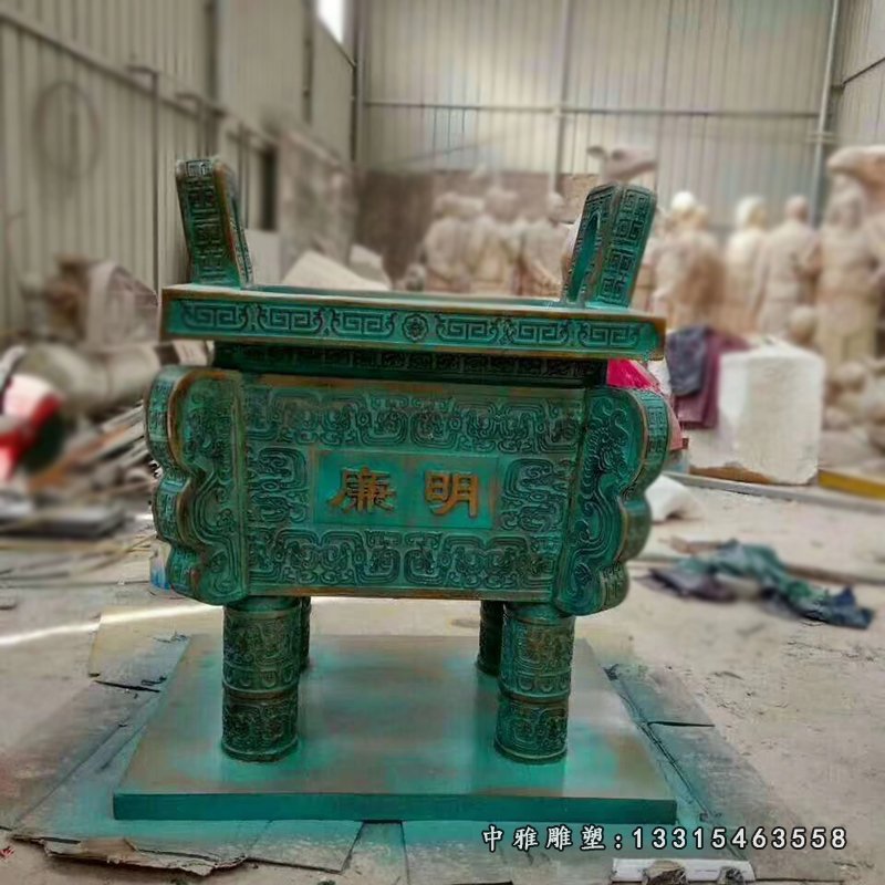 青铜寺庙廉明景观香炉