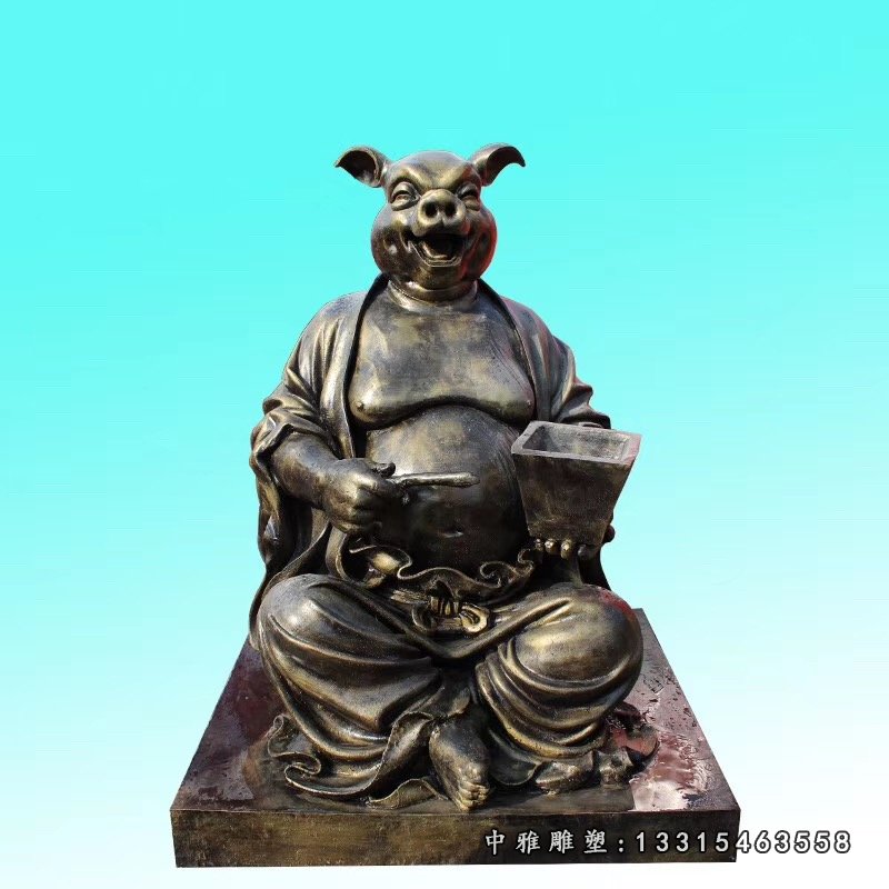 兽首人身十二生肖铜雕 (1)