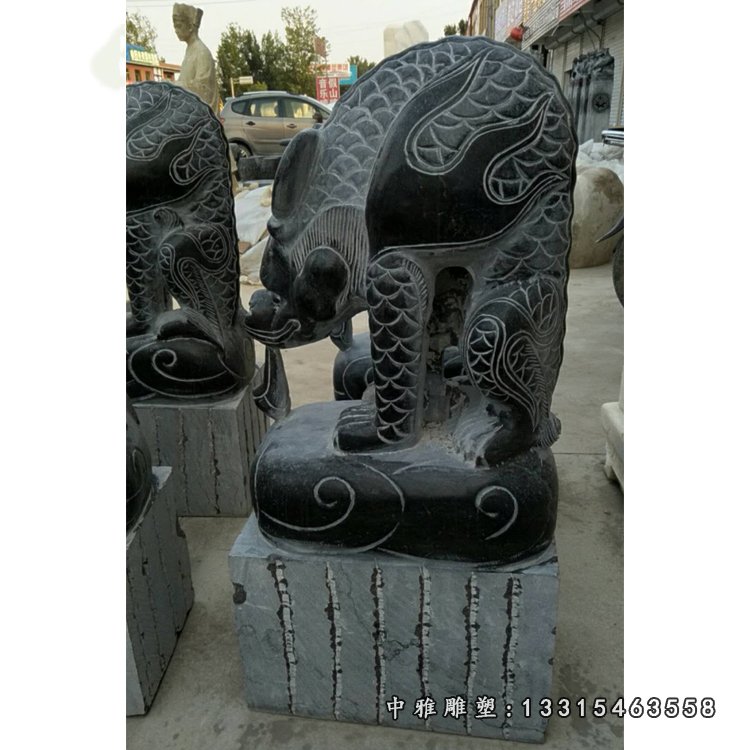 避水兽石雕 门口古代神兽石雕