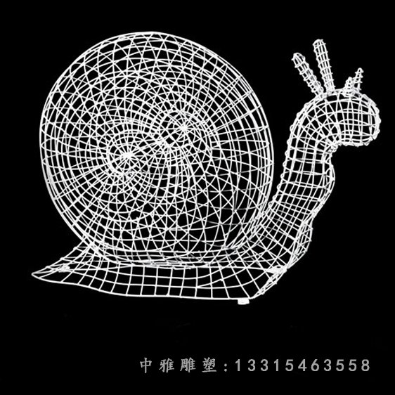 镂空蜗牛雕塑 (1)