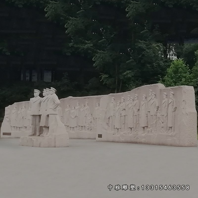 军人壁画石雕