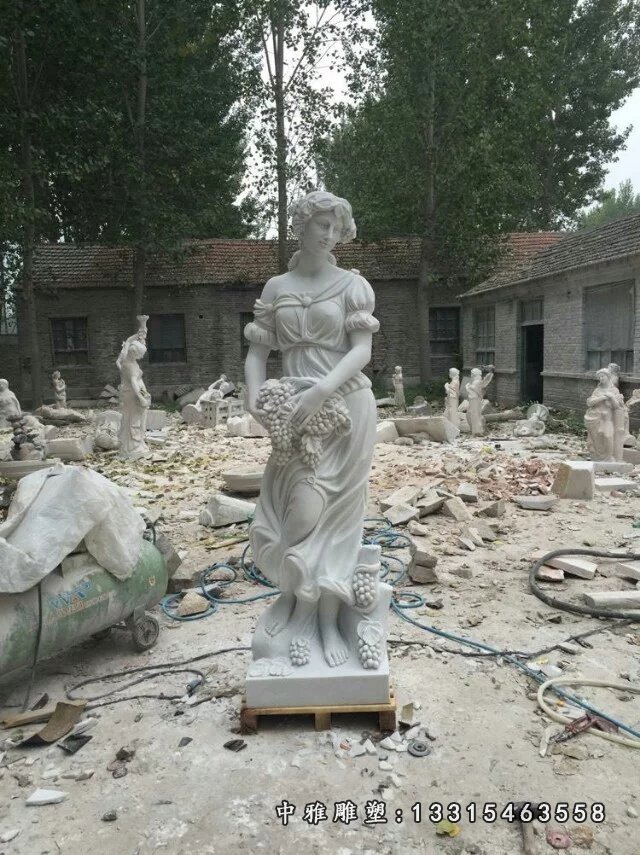 西方美女石雕,汉白玉西方人物雕塑 (5)