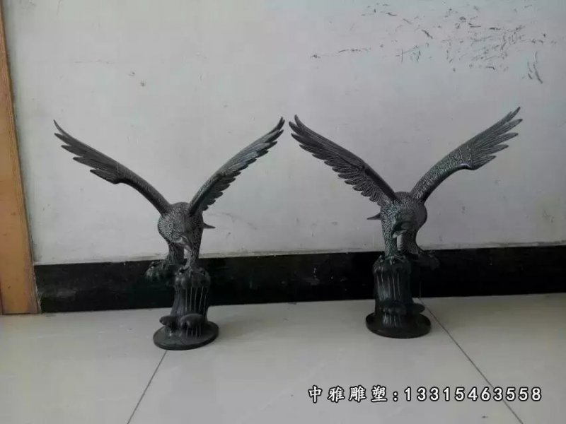 石头老鹰,雄鹰展翅雕塑
