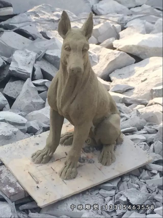 狗,石雕狗,家禽动物石雕 (2)