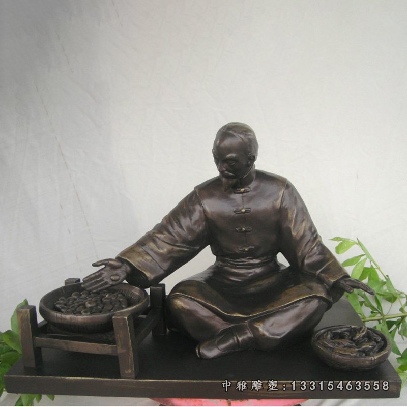 古代人物制药雕塑,铸铜景观人物雕塑(19)