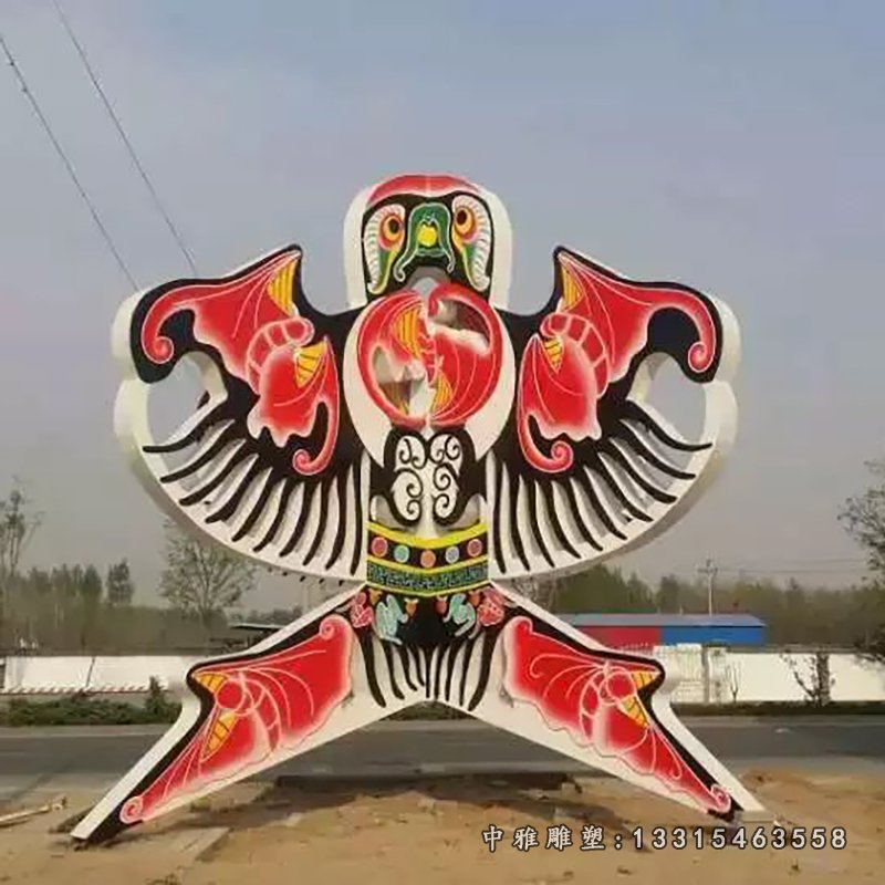 不锈钢风筝雕塑,广场风筝不锈钢雕塑 (1)