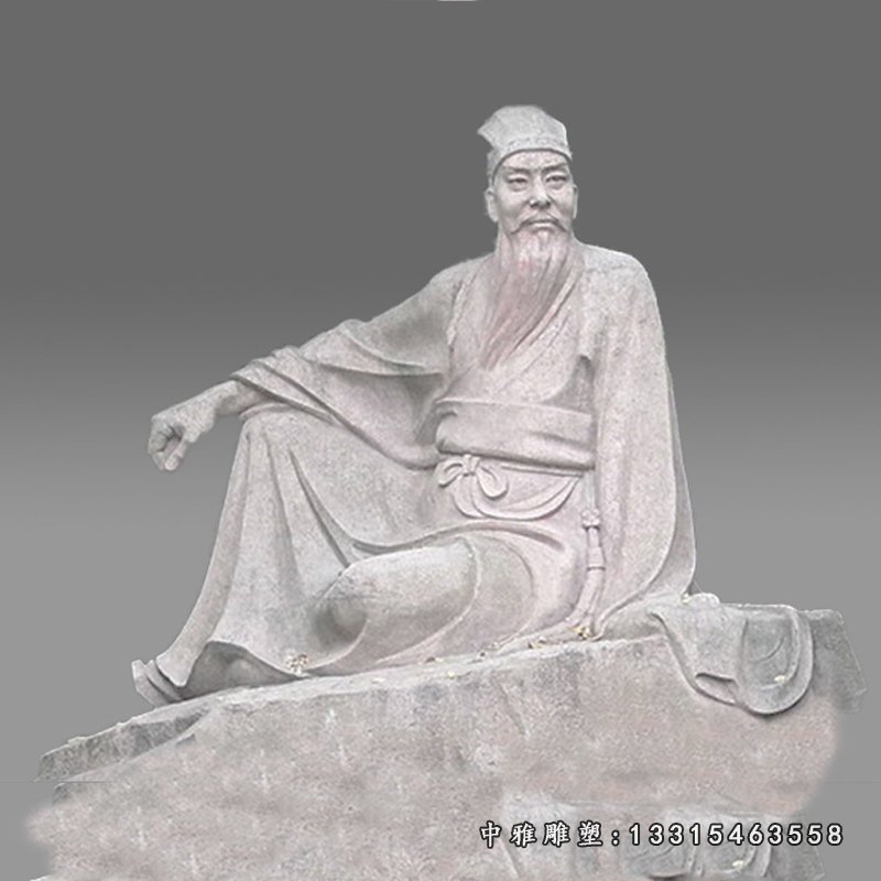 园林古代人物石雕