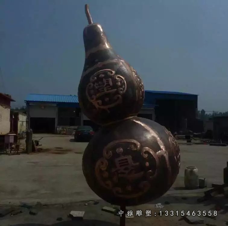 葫芦铜雕,铸铜葫芦雕塑
