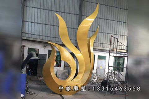 不锈钢抽象凤凰雕塑