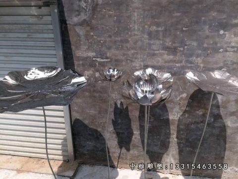 不锈钢荷叶景观雕塑