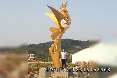 不锈钢大型凤凰雕塑
