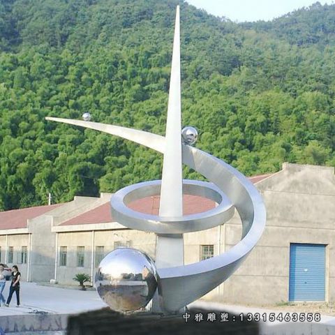 不锈钢广场标志雕塑