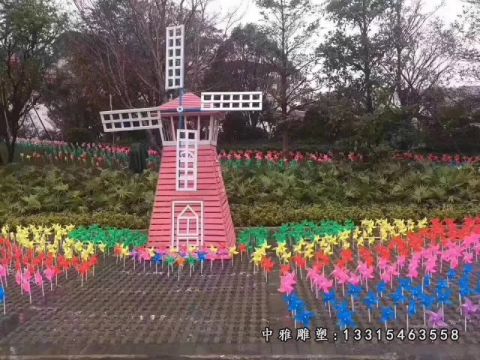景观风车不锈钢雕塑
