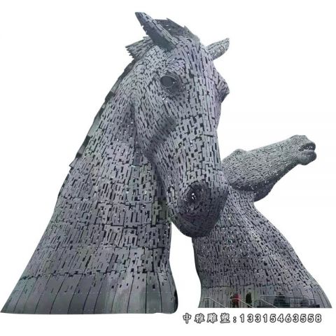 不锈钢大型马雕塑