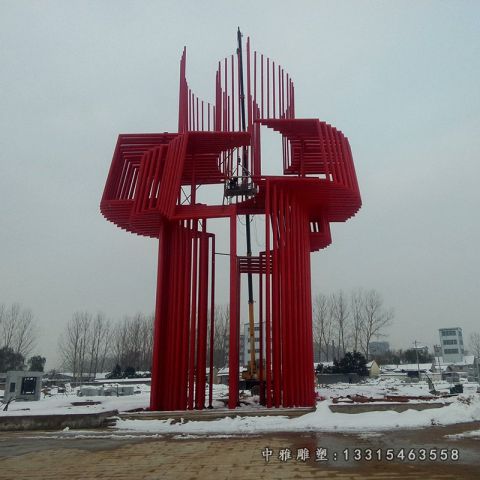 不锈钢管景观雕塑