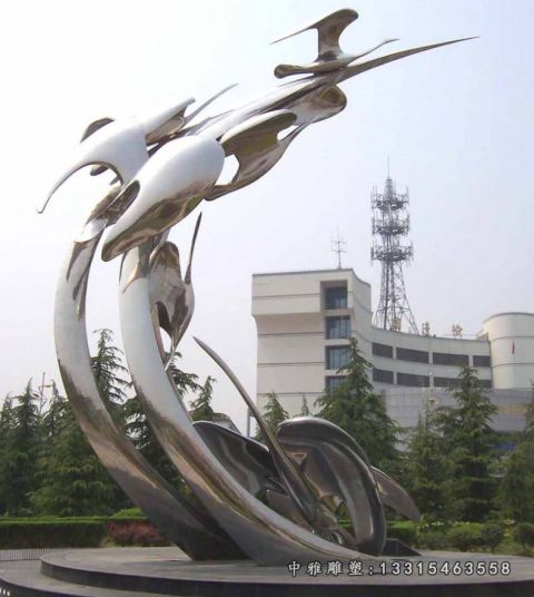 不锈钢大雁雕塑