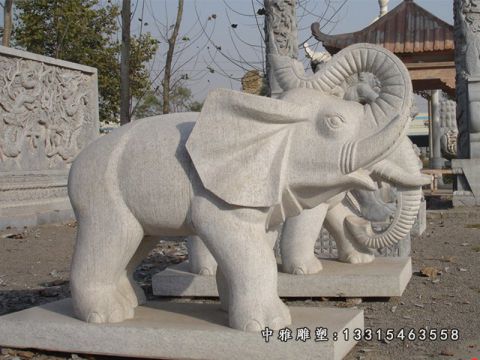 石雕卷鼻大象