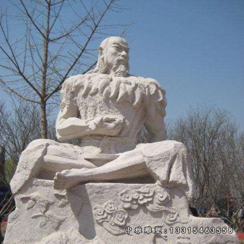 石雕神话人物伏羲