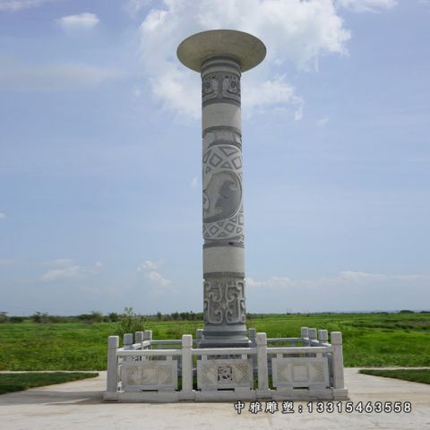 大型石雕龙柱