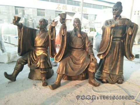 铜雕历史人物杜康