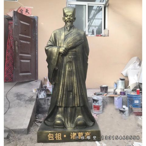 军事家铜雕诸葛亮
