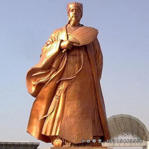 铜雕大型诸葛亮