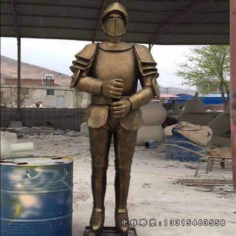广场铜雕士兵
