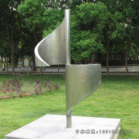 公园不锈钢风车雕塑