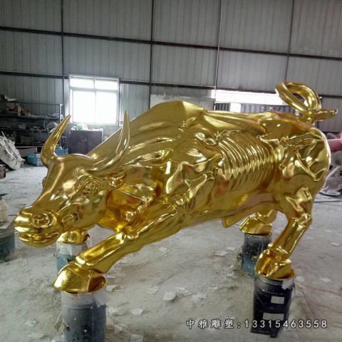 不锈钢十二生肖牛摆件
