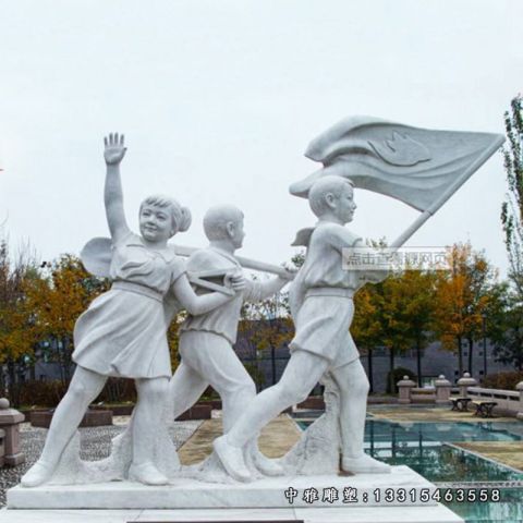 石雕校园学生