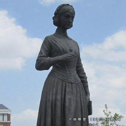 西方人物石雕南丁格尔