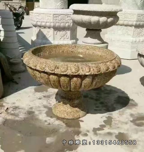 小区石雕花盆