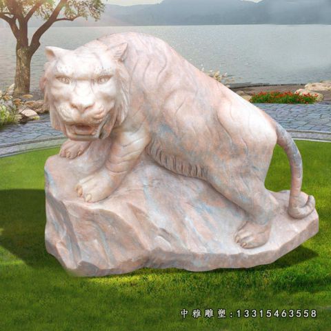 石雕动物老虎