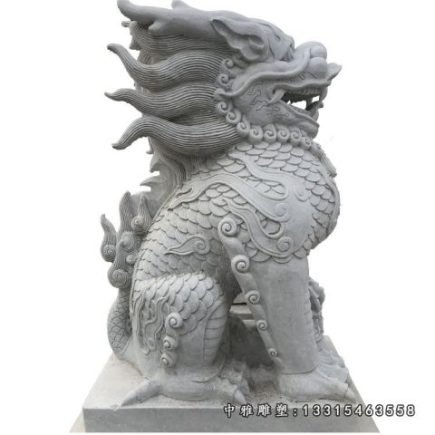 瑞兽麒麟石雕