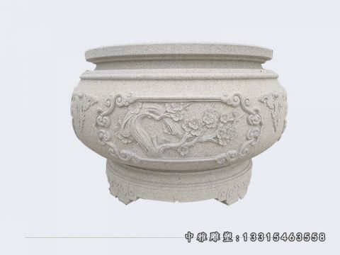 欧式石雕花盆