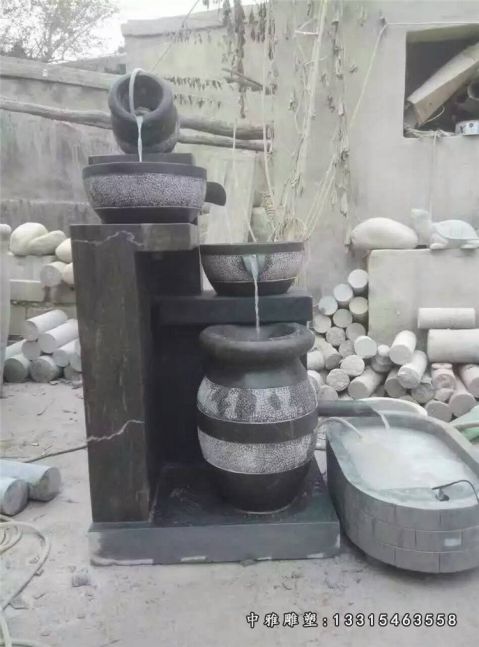 庭院石雕流水池