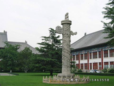 龙柱景观石雕