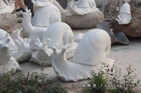 动物石雕蜗牛