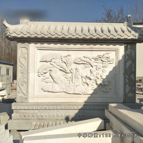 庭院影壁石雕景观
